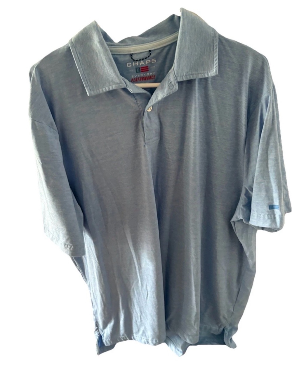 Chaps Men's Slate Blue Performance Polo Shirt XL
